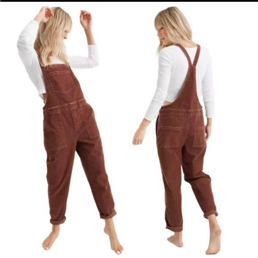 Aerie Werk & Play Cord Overalls